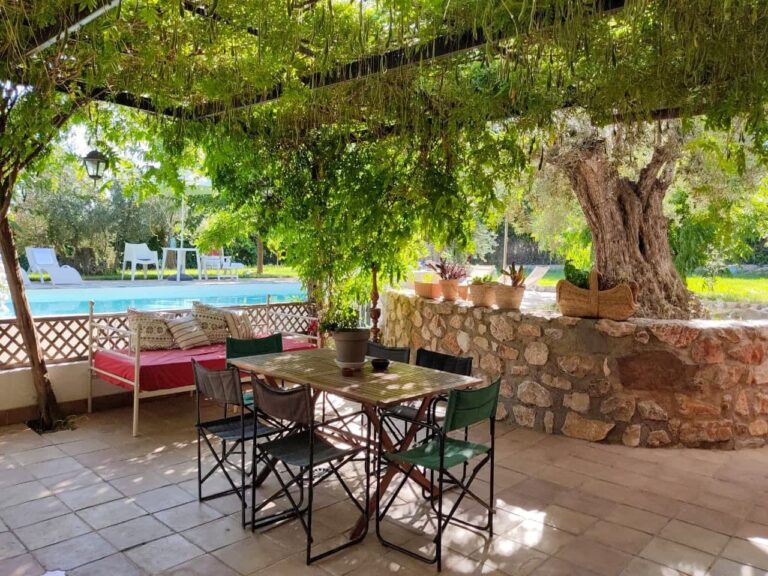 terraza piscina